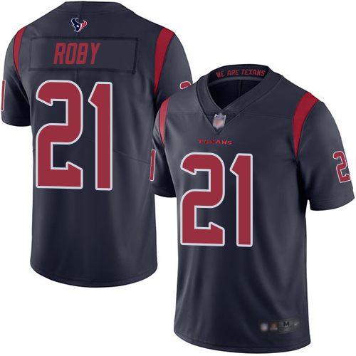 Houston Texans Limited Navy Blue Men Bradley Roby Jersey NFL Football 21 Rush Vapor Untouchable